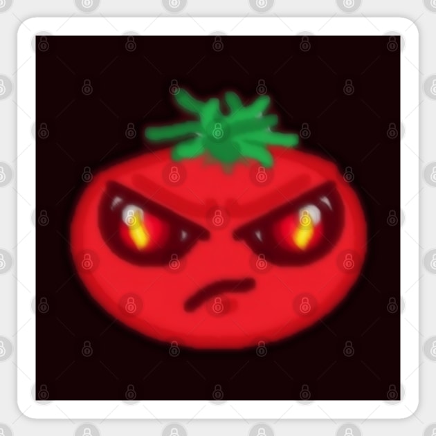 Tomato Rage Sticker by Patchwork Bird